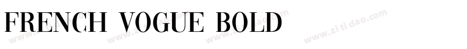 French Vogue BOLD字体转换